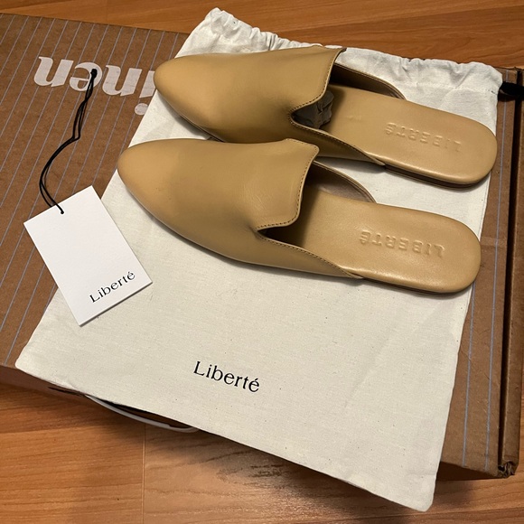 Leather Mules | Women's Size 9 | Cream | NWT - Picture 6 of 8